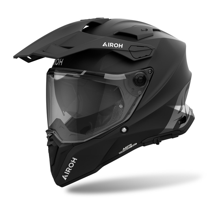 Casca Airoh Commander 2, negru mat, sistem de ventilatie avansat, prindere camera GoPro