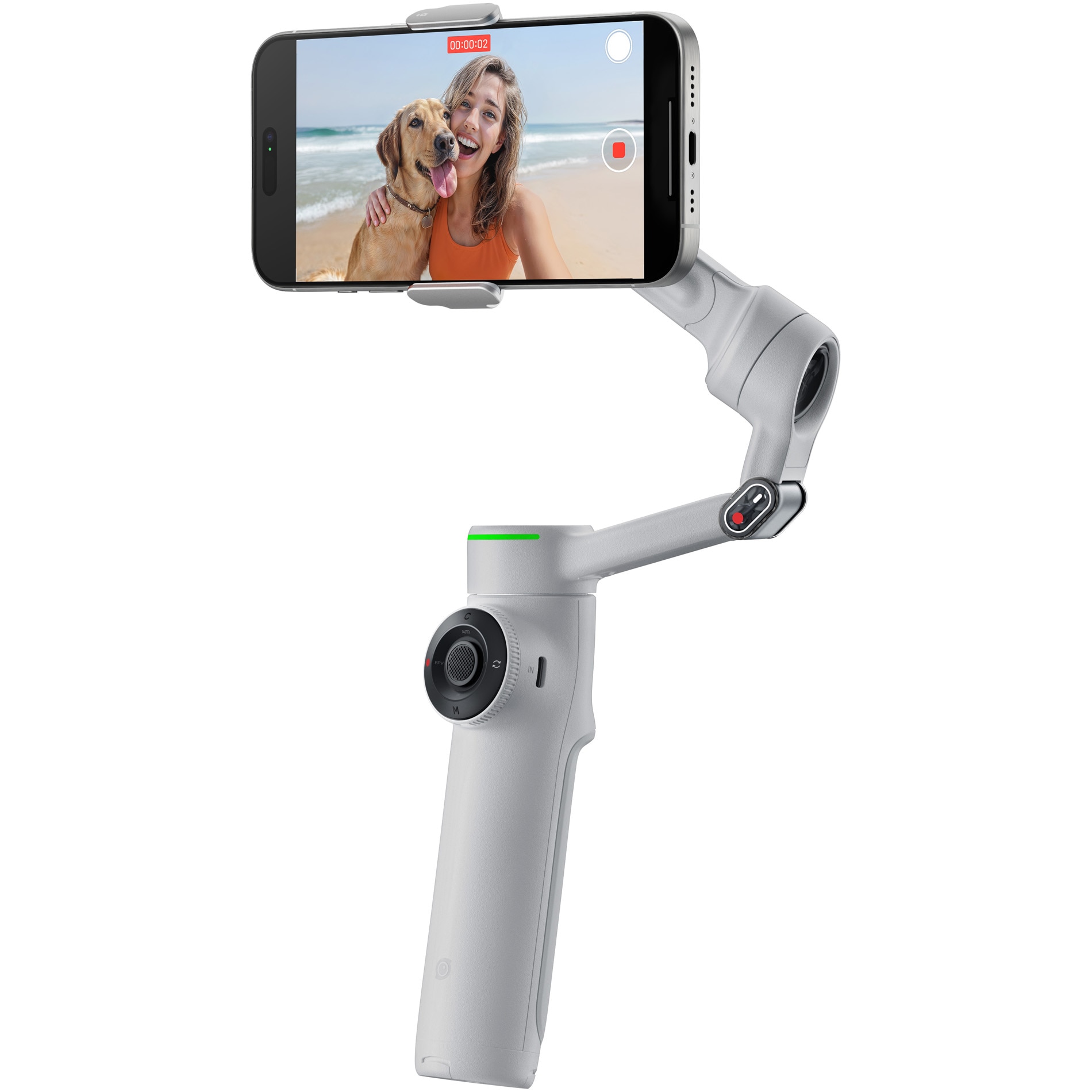 Stabilizator Insta360 Flow 2 Pro AI Tracker Bundle, Stone Gray