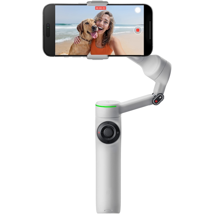 Стабилизираща система Insta360 Flow 2 Pro Standard, Stone Gray