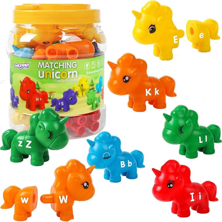 Joc educativ Woopie, 13 piese, multicolor, pentru copii de la 3 ani