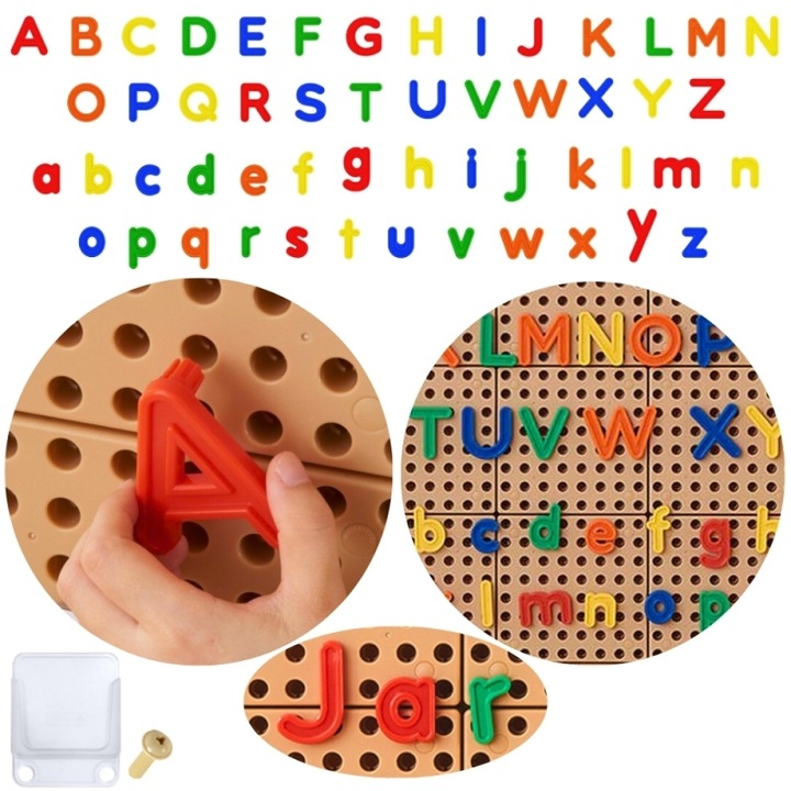 Set de litere MASTERKIDZ, Alfabet, 122 buc.