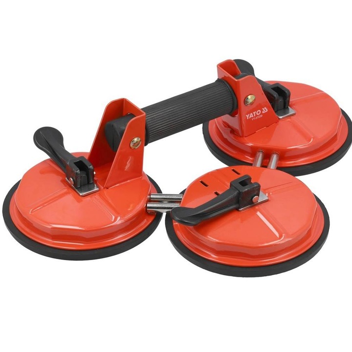 Ventuza tripla 3x150mm metalica, 155kg