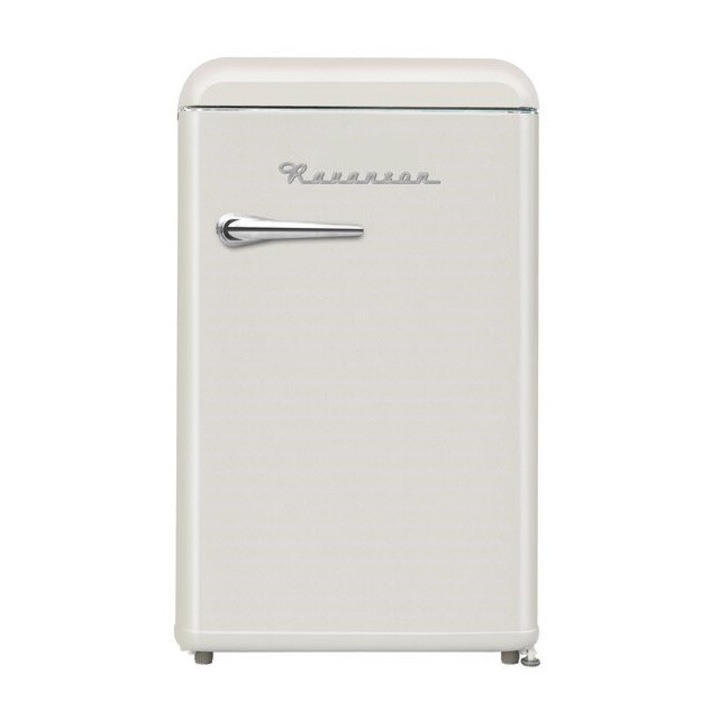 Frigider cu congelator Retro Ravanson LKK-120ERC, crem, 106l, 12l