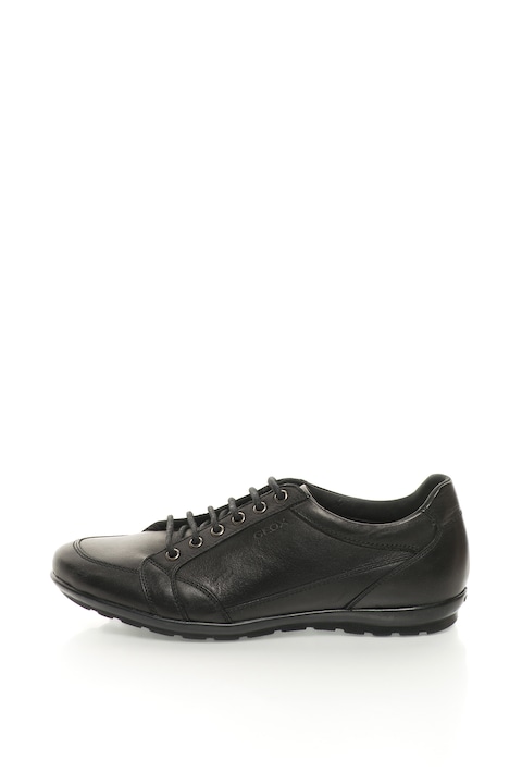 Geox, Кожени спортно-елегантни обувки, Черен