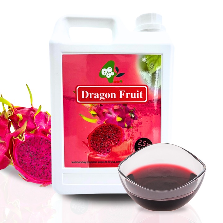 Sirop de Fructul Dragonului 2, 5 kg, Arome Tropicale si Colorate pentru Bauturi Delicioase