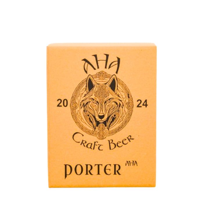 Bere Neagra Artizanala Nefiltrata AHA Porter cutie cu 6 sticle (6x0.500ml)