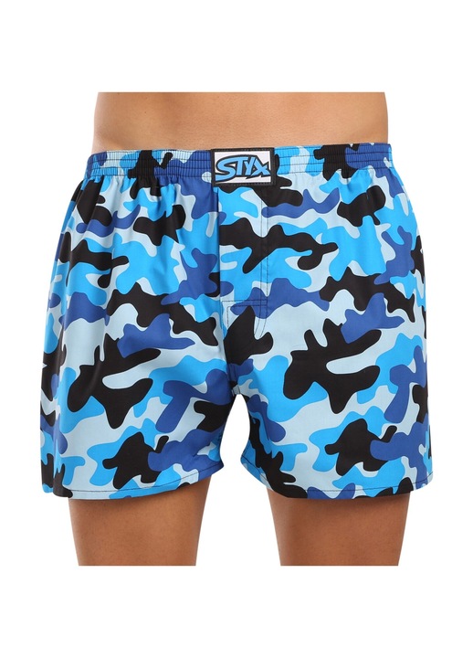 Pantaloni scurti bumbac albastru, Albastru