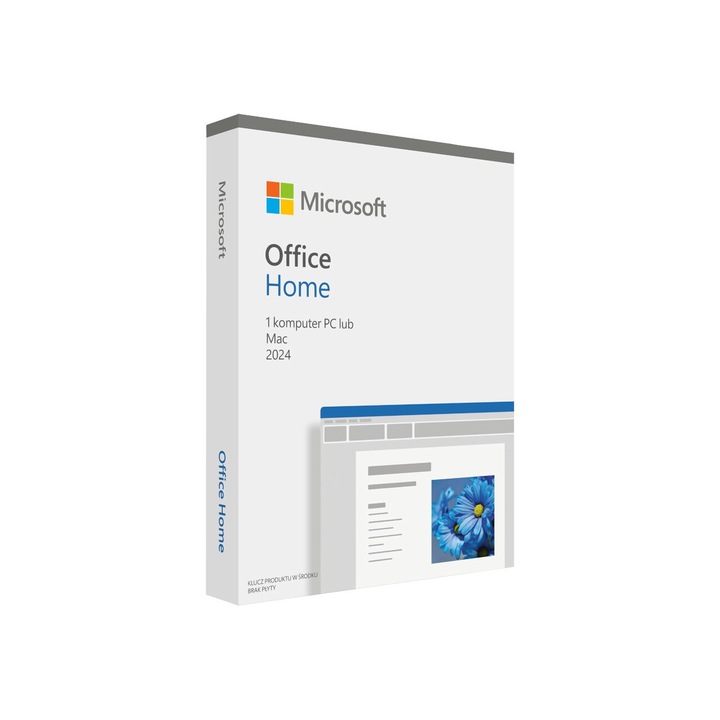 Microsoft Office Home 2024, licenta EuroZone 1, fara mediu, poloneza