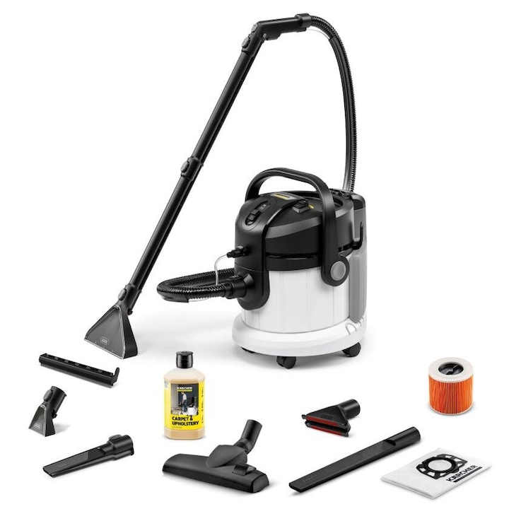 Прахосмукачка KARCHER SE 4 Plus Special, 4л, бяла, 1000W, включен в комплекта