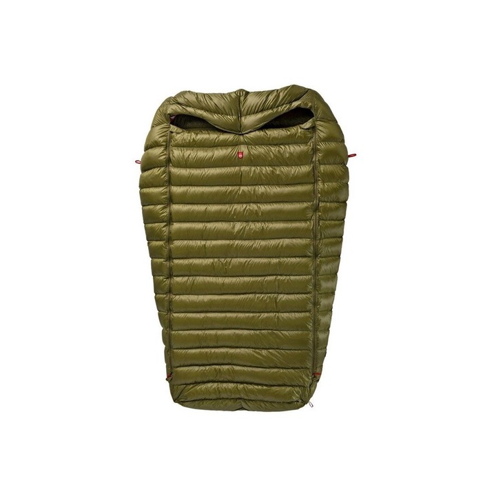Sac de dormit Spiwor Quest 4two-olive, 2 persoane, dimensiuni 190x80cm, greutate usoara