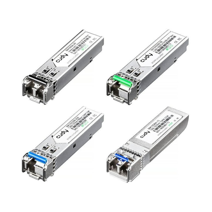 SFP modul készlete, Cudy, SM10G 10Gb/s RJ45, 10Gb/s, 4 db