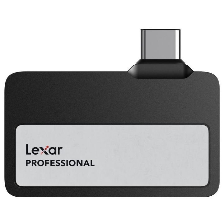 SSD extern, Lexar, USB 3.2, 2TB, Negru/Gri