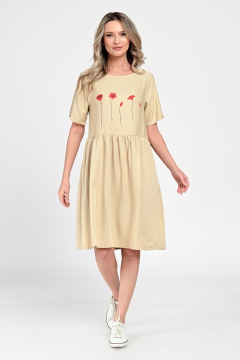 Средна дължина дамска рокля, ежедневна V308