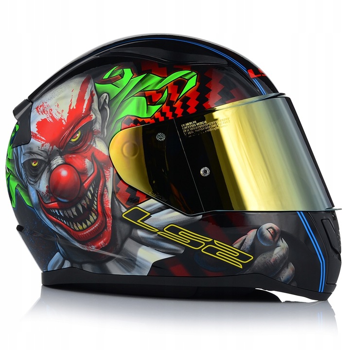 Мотоциклетна каска LS2 FF353 Rapid II, 2 визьора, 57-58 см, HPTT, антиалергична, многоцветна