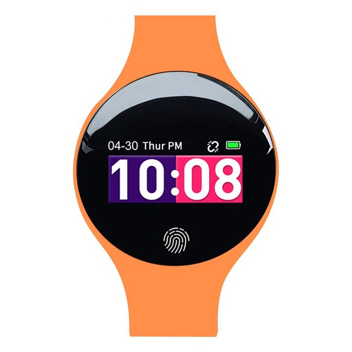 Смарт гривна H8, Bluetooth 4.0, наблюдение на съня, оранжева, 38ммx10мм