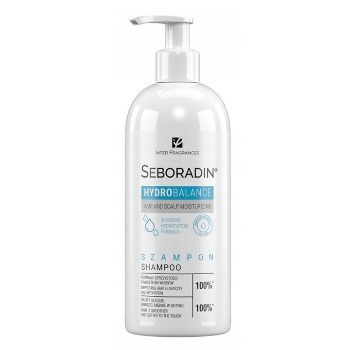 Sampon Seboradin Hydro Balance, 400 ml, hidratare, ingrijire zilnica, pentru par normal si uscat, pentru scalp uscat