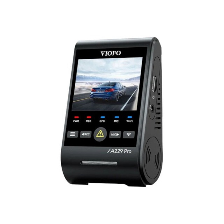 Viofo A229 PRO 3CH-G GPS автомобилен видеорекордер, 3 камери, 4K, черен