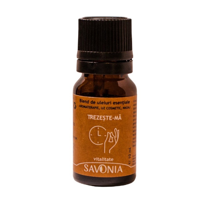 Blend Uleiuri Esentiale Naturale - Savonia - Trezeste-ma, Vitalitate, 10 ml