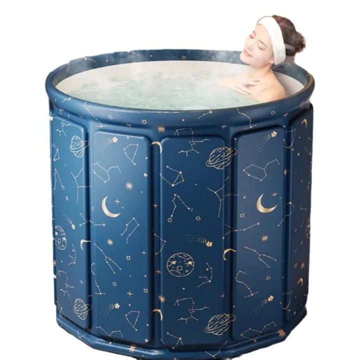 Cada pliabila Premium pentru copii, adulti, portabila, potrivita pentru apa calda, rece, rol de tratament SPA, cu scurgeri multiple