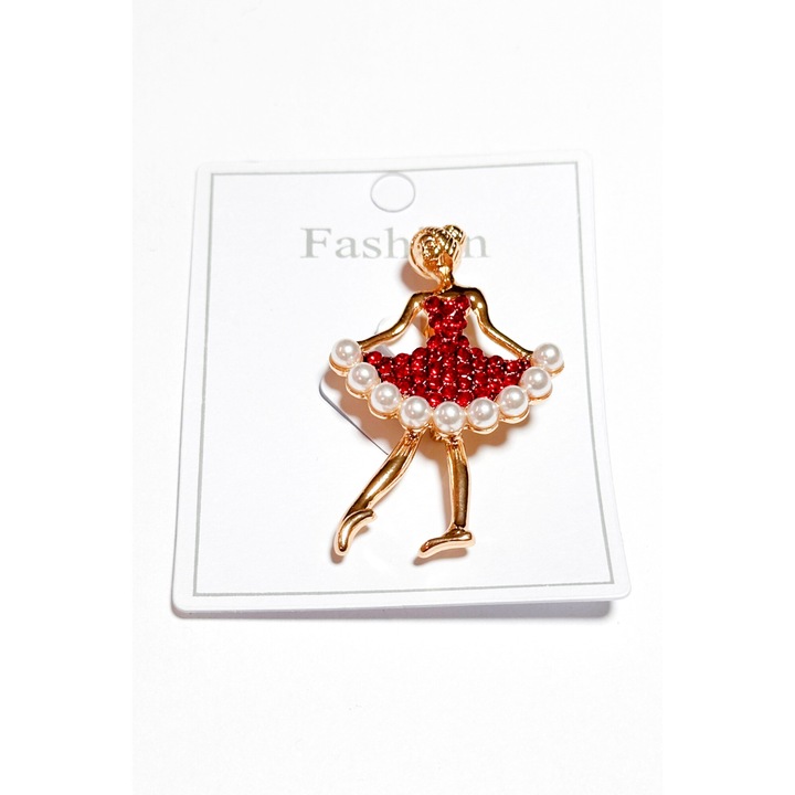 Martisor elegant, balerina cu perle, 1 martie, 8 martie