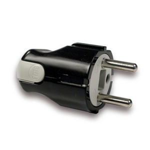 Fisa, Stecher Schuko, Standart S31, 2P+E, 16A, 250V, Demontabila, Pozitionarea Cablului Atit Lateral 90° Cit si Axial, Negru, Fanton 80076