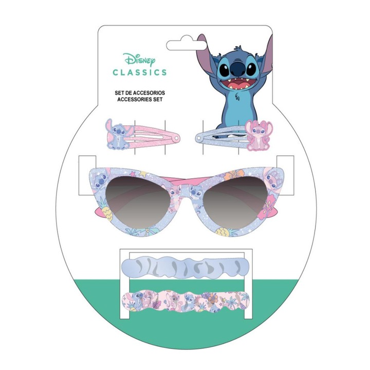 Lilo és Stitch A csillagkutya napszemüveg és hajkiegészítő szett kék