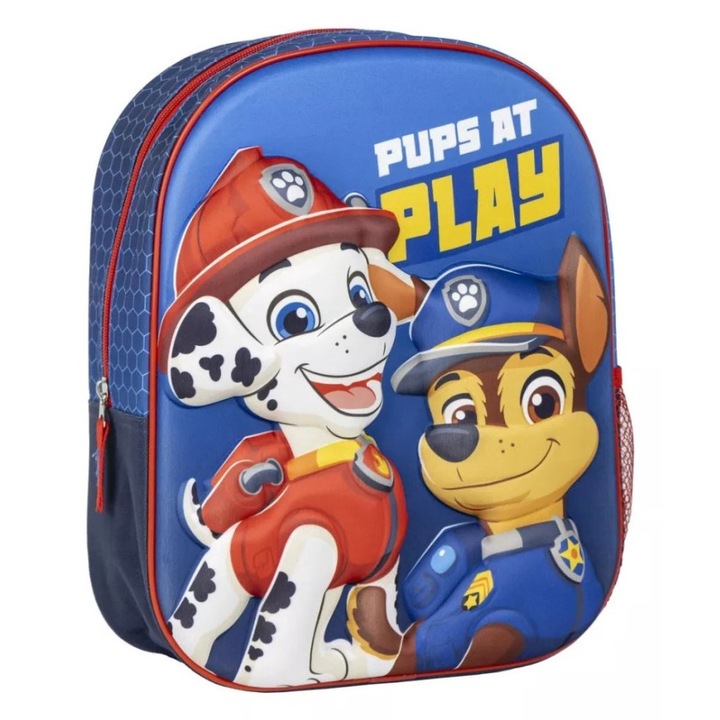 Mancs Őrjárat hátizsák 3D, kék 31 cm (Pups)