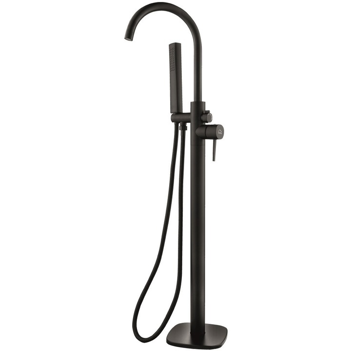 Смесител за вана, Свободностоящ, Laveo Polo, черен мат
