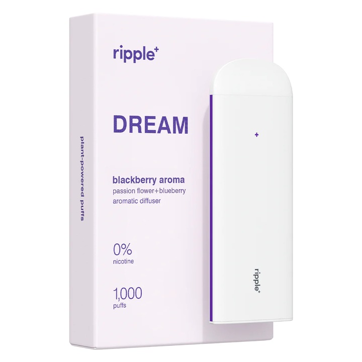 Tigara electronica, Ripple+, DREAM, Mure, fara nicotina, 1000 pufuri
