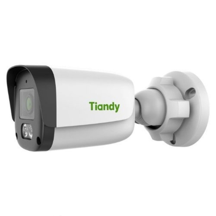 IP Камера Цветна Tiandy, 4MP, Обектив 2.8мм, LED 15м, Микрофон, MicroSD, PoE, IP67 - TC-C34WP-WEY-28