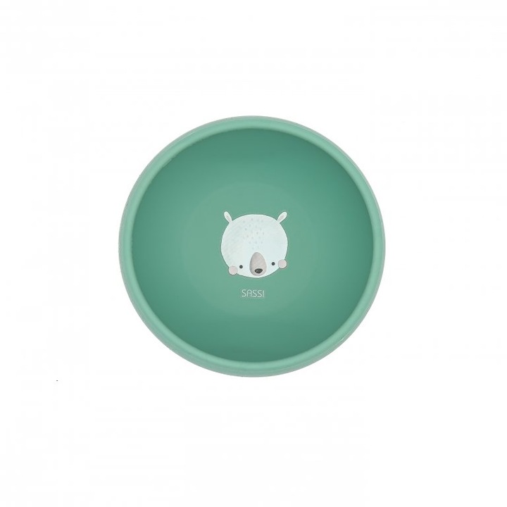 Szilikon vákuumos etetőtál, Sassi, Maci