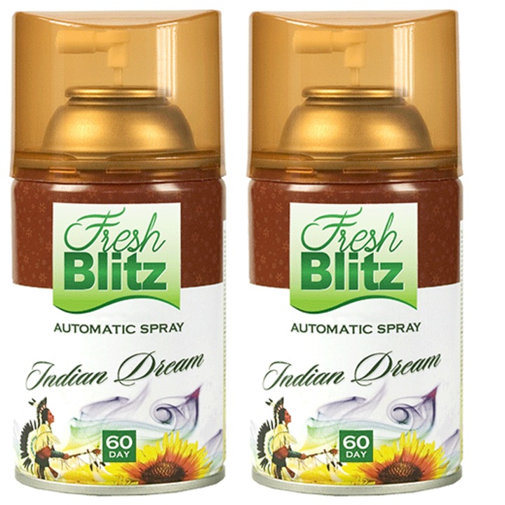 Szobai légfrissítő utántöltő készlet, AIR BLLITZ 2x205ml, Indian Dream