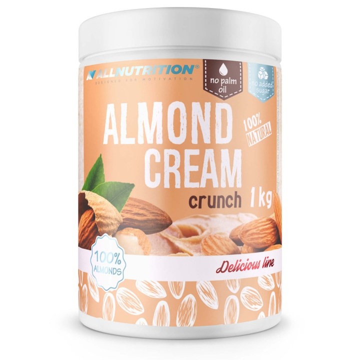 Allnutrition Crema de migdale - Smooth - Crema de migdale Smooth 500g