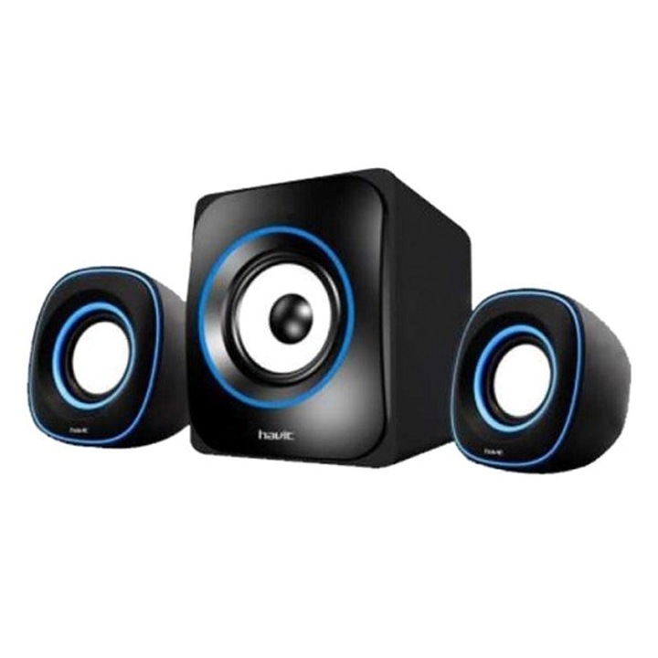 Мини мултимедийни колони Havit HV-SK 450, Черен/Син