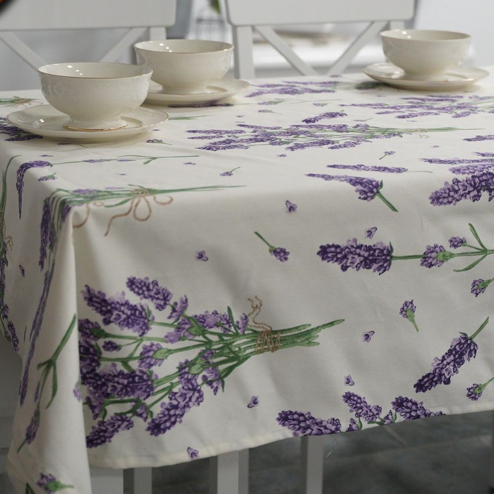 Fata de masa teflonata, 160x320cm, Lenjerii Deosebite, Lavanda