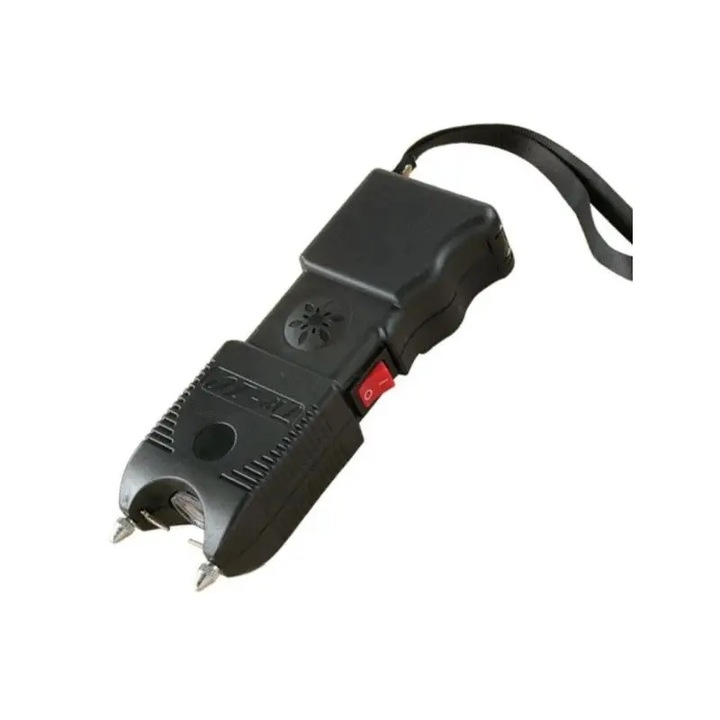 Lanterna electrosoc cu sirena, Model TW10, autoaparare, Incarcator, Negru, 27x5 cm, Dalimag