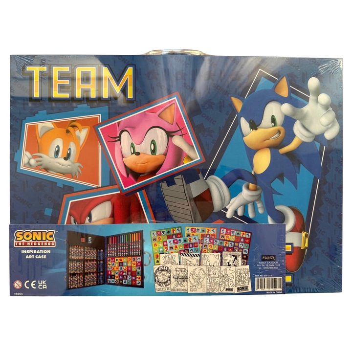 Super Set de Colorat Sonic, 138 piese