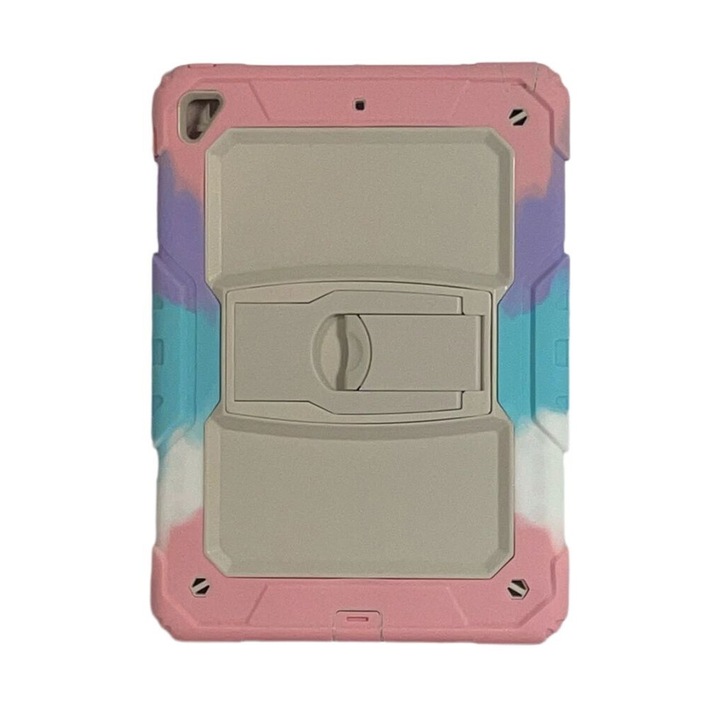 Калъф за таблет със стойка за iPad 9.7" (2017/2018), тиково дърво, полиуретан, многоцветен