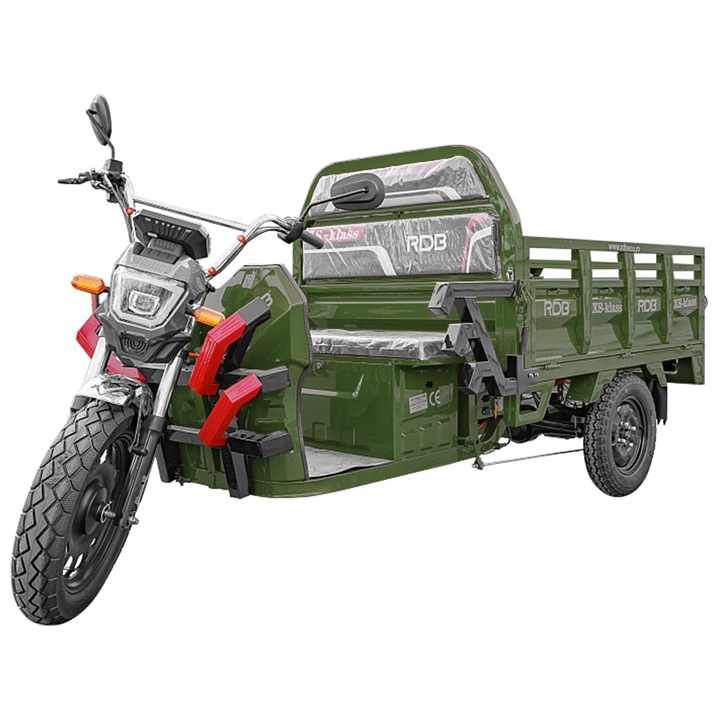 Triciclu electric RDB XS-Klass, fara permis, 1500W, 25 km/h, verde