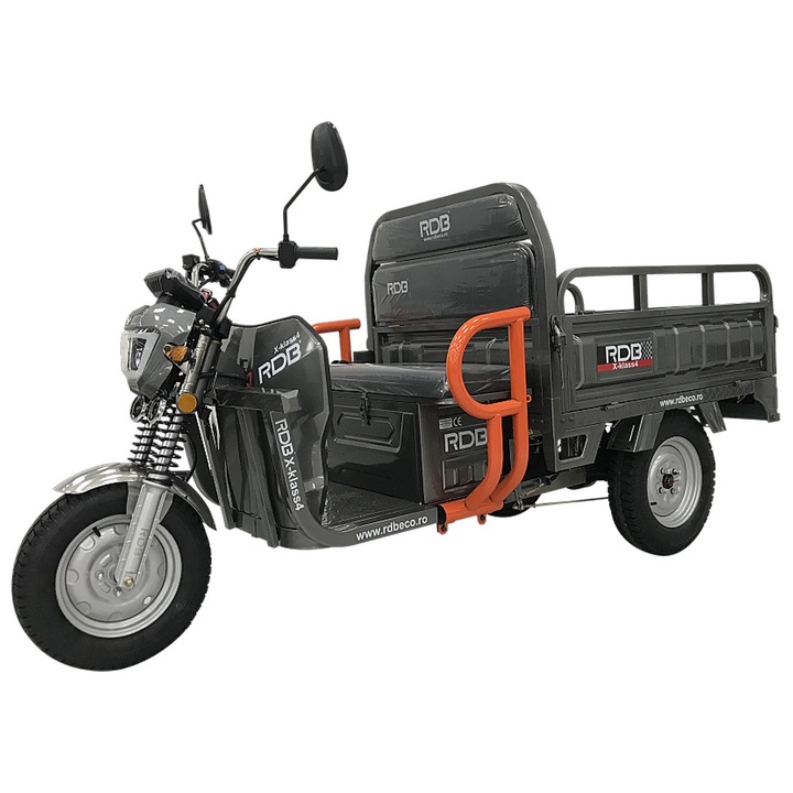 Triciclu electric RDB X-Klass4, fara permis, 3500W, 25 km/h, gri