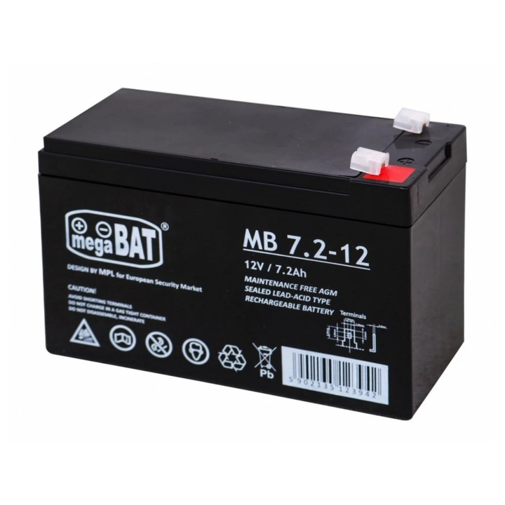 Mamido Baterie gel 12V 7Ah