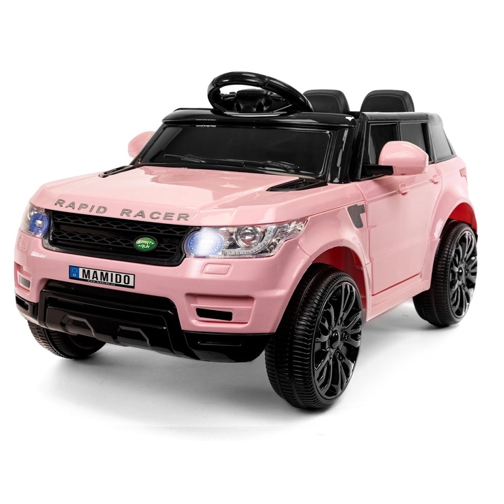 Електрическа кола Mamido Land Rapid Racer, розова