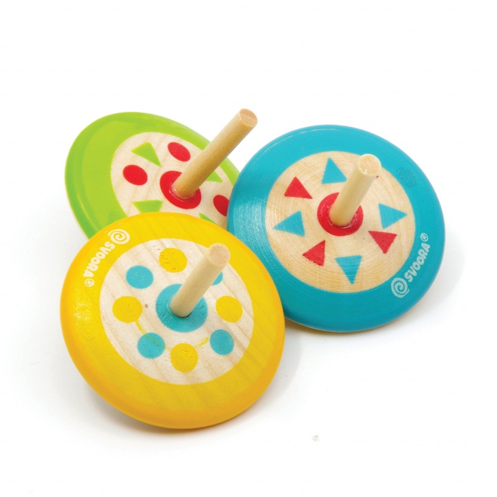 Цветни дървени играчки