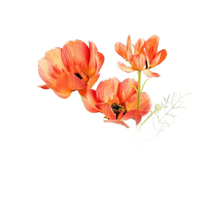 Planta artificiala, Homla, Portocaliu, 76 cm