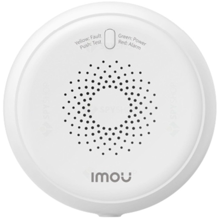 Detector de gaz Imou ZGA1, Wireless, Zigbee, 12VDC, alarma sonora si luminoasa, carcasa ignifuga
