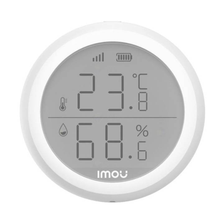 Senzor de temperatura si umiditate wireless Imou ZTM1, autonomie 1 an, protocol Zigbee, 1200 m
