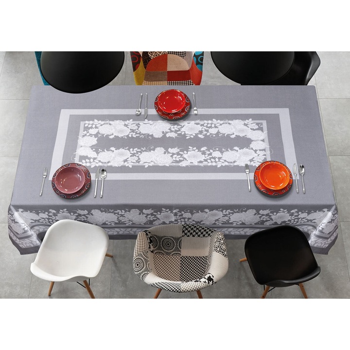 Fata de masa Beauty Home Trapezomantelo Sunday Art 8326, 3D, 140x140cm