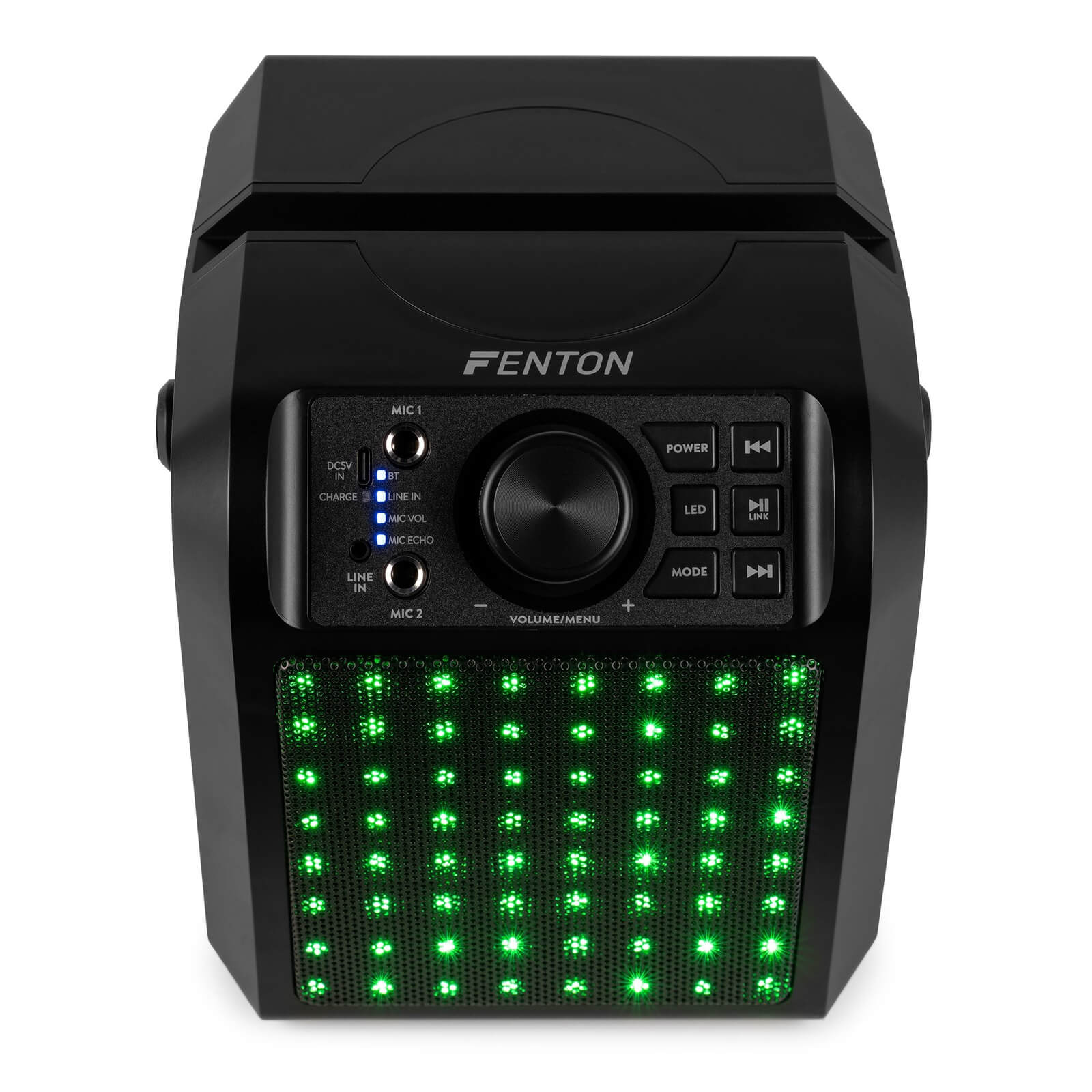Difuzor Karaoke Fenton KAR50B, efect de lumina LED, negru, 50W