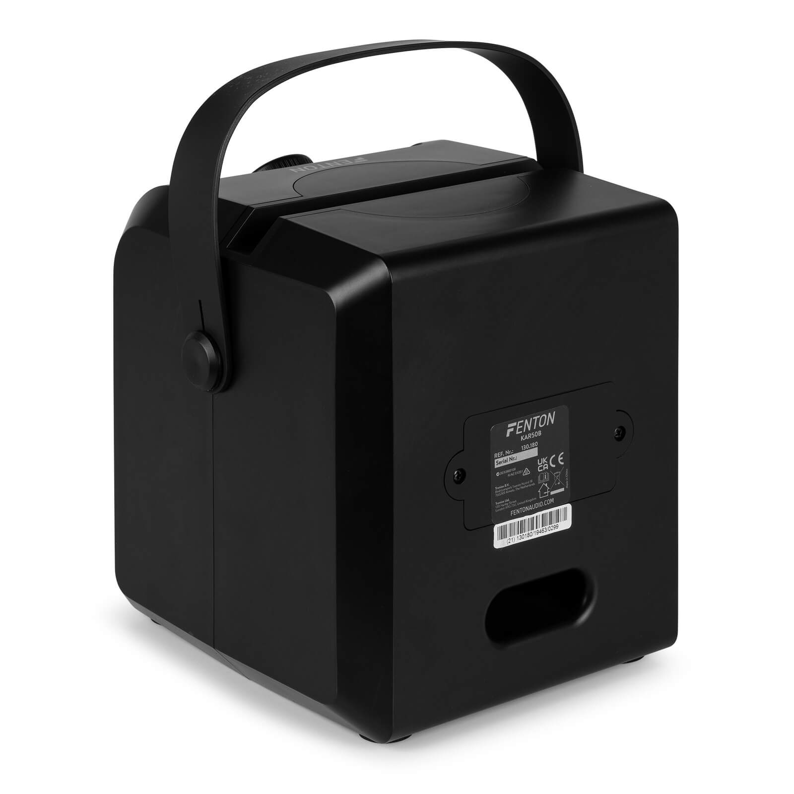 Difuzor Karaoke Fenton KAR50B, efect de lumina LED, negru, 50W
