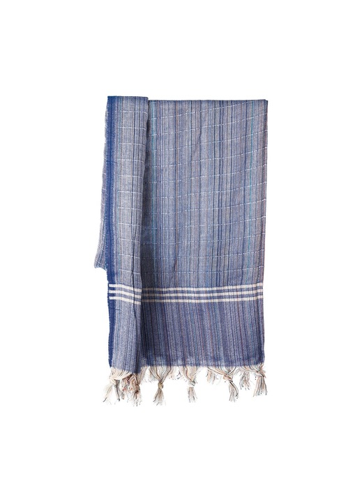 Pareo plaja, Beauty Home, Bumbac, 100 x 180 cm, Albastru